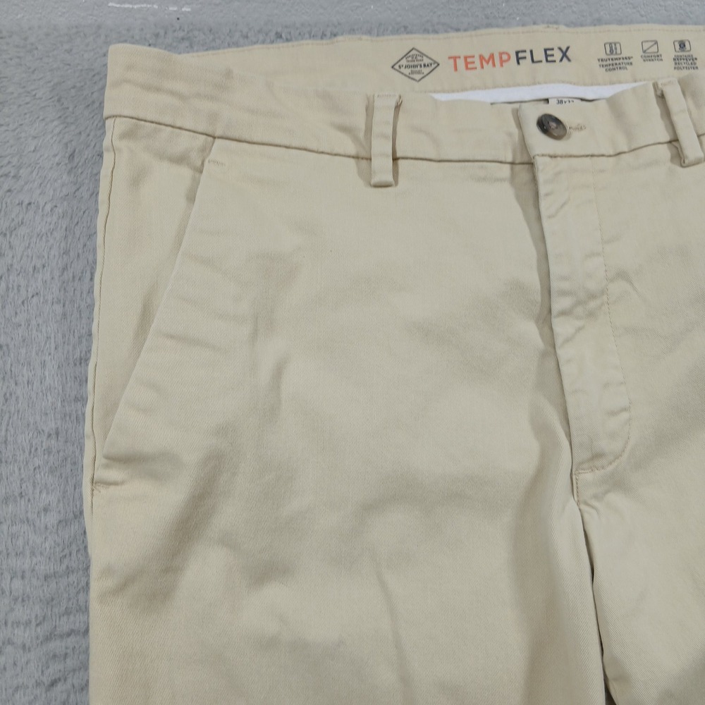 St. John's Bay Chino Pants Men's 38x32 TempFlex Comfort Stretch Khaki - Picture 7 of 12